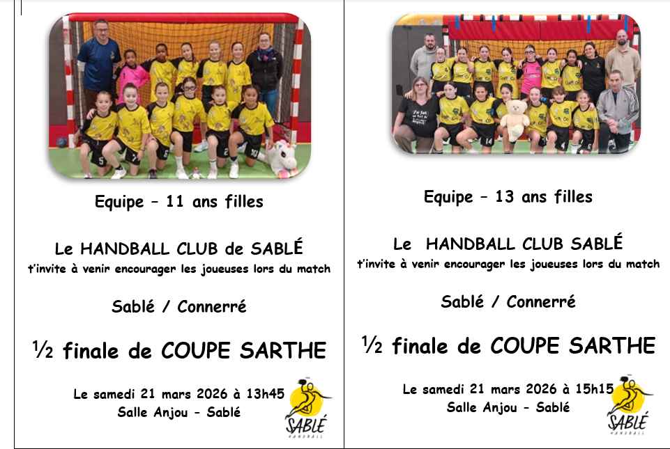 Les matchs du week-end venez nous soutenir vous serez tous les bienvenus