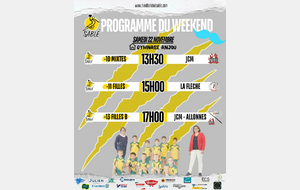 les matchs du Week-end venez nous soutenir vous serez tous les bienvenus