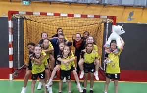 U11 avec leurs coachs